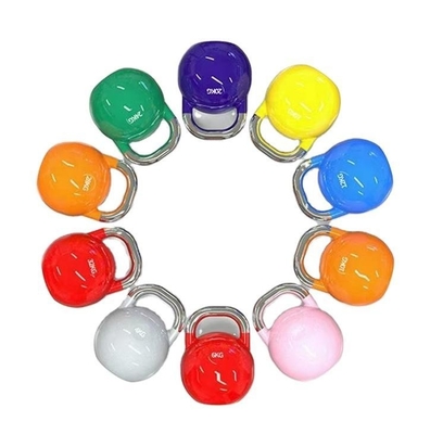 Competição Kettlebell para treino profissional Unisex em pó revestido de ferro fundido peso livre