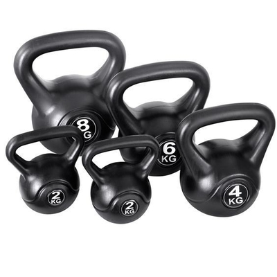 Ginásio Fitness Unisexo Colorido Pintado Ferro Fundido Kettlebells para Treinamento de Força