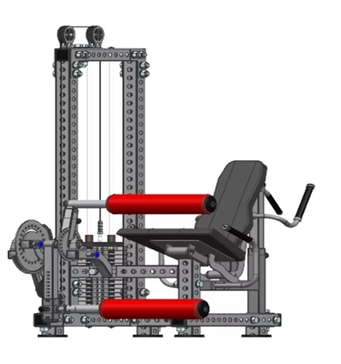 Equipamento de exercícios de musculação de pernas duplas sentadas Curl Leg Extension Funcional Treinador