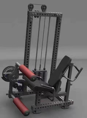 Equipamento de exercícios de musculação de pernas duplas sentadas Curl Leg Extension Funcional Treinador