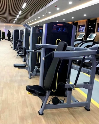 Banco de pressão de ombro sentado carregado com alfinetes concebido para equipamentos profissionais de ginástica desportiva