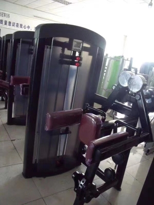Treinamento Biceps em casa com uma máquina de exercícios de levantamento lateral sentado