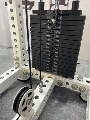 Treinamento de força 2 em 1 Equipamento de fitness de baixa fileira de alta puxa com ajuste de vários níveis