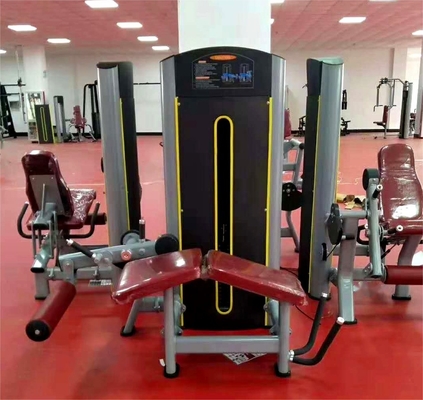 Equipamento de ginástica de aço Pin carregado Ajustável de extensão de perna sentada e curva de perna inclina função dupla