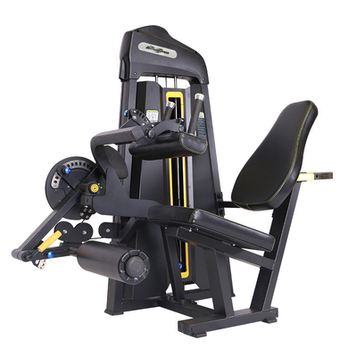 Equipamento de ginástica de aço 2 em 1 Função dupla Exercício da panturrilha Pin Load Ajustável Extenção de curva de perna sentada
