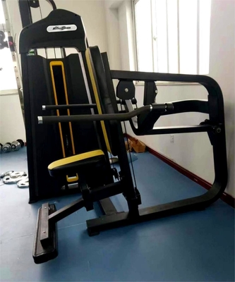 Equipamento de ginástica de construção do corpo Peito ombro Exercício Triceps Máquina feita de aço Q235