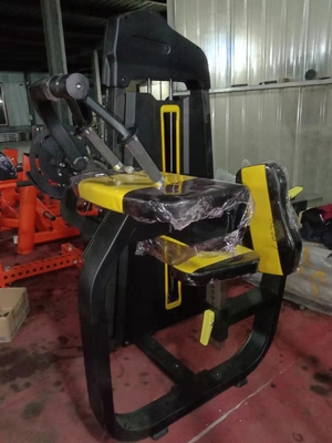 Treinamento de força tríceps de ombro plano de volta treino pin carregado sentado tríceps máquina