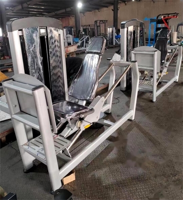 Equipamento de ginástica de carga média Máquina de prensagem de pernas assentada ajustável para glúteos e quadros