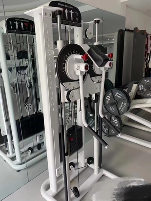 Equipamento de ginástica multifunção para extensão do ombro e elevação lateral em pé