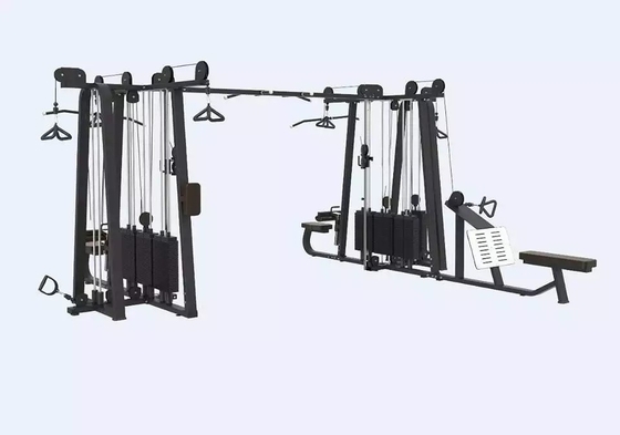 8 Estação Lat puxar para baixo longo puxar para trás Press Cable Crossover linha baixa kin para cima e para baixo