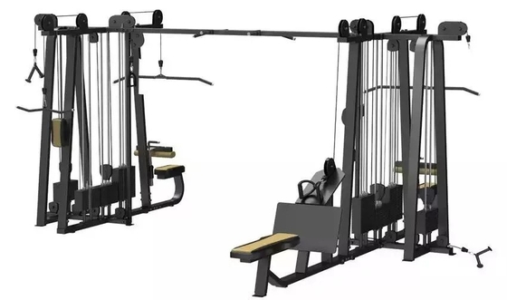 8 Estação Lat puxar para baixo longo puxar para trás Press Cable Crossover linha baixa kin para cima e para baixo