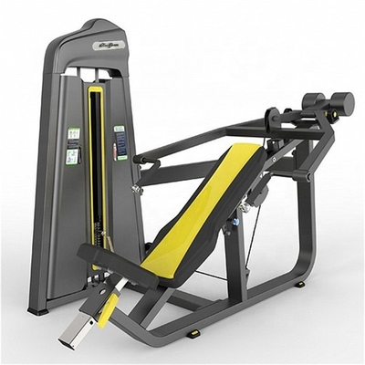 Equipamento de ginástica comercial Pressão de peito inclinado com estrutura de aço e design personalizado