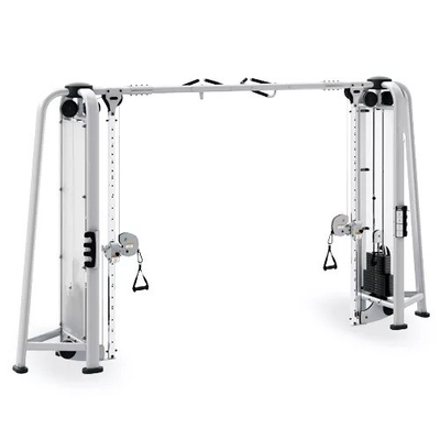 Máquina de treino multifuncional com barra de treinamento e cabos, com 80 kg*2 de peso