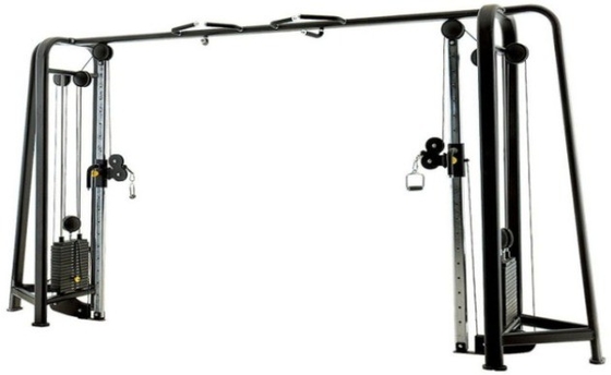 Máquina de treino multifuncional com barra de treinamento e cabos, com 80 kg*2 de peso