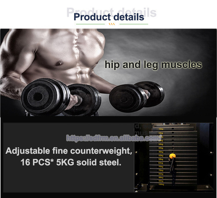Máquina Funcional de Treinamento de Glutes para empurrões eficazes de quadril e construção corporal