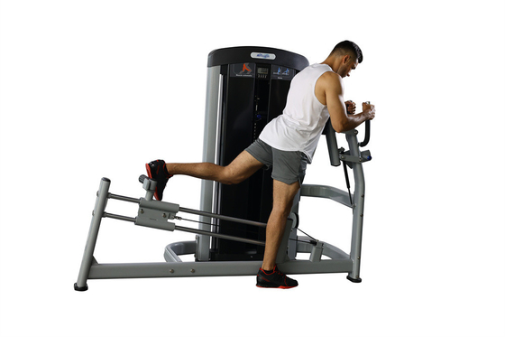 80 kg de peso em pilha de construção corporal Glute Hip Thrust Machine para exercícios de fortalecimento das pernas