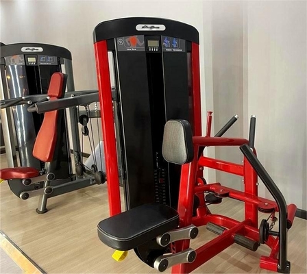 Máquina de remo de aço para treino de peito ombro e costas