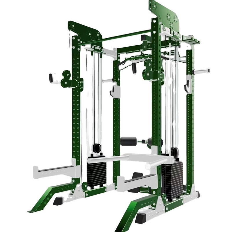 Rack de energia multifuncional Ginásio em casa Treinamento de força com peso 3 * 80KG