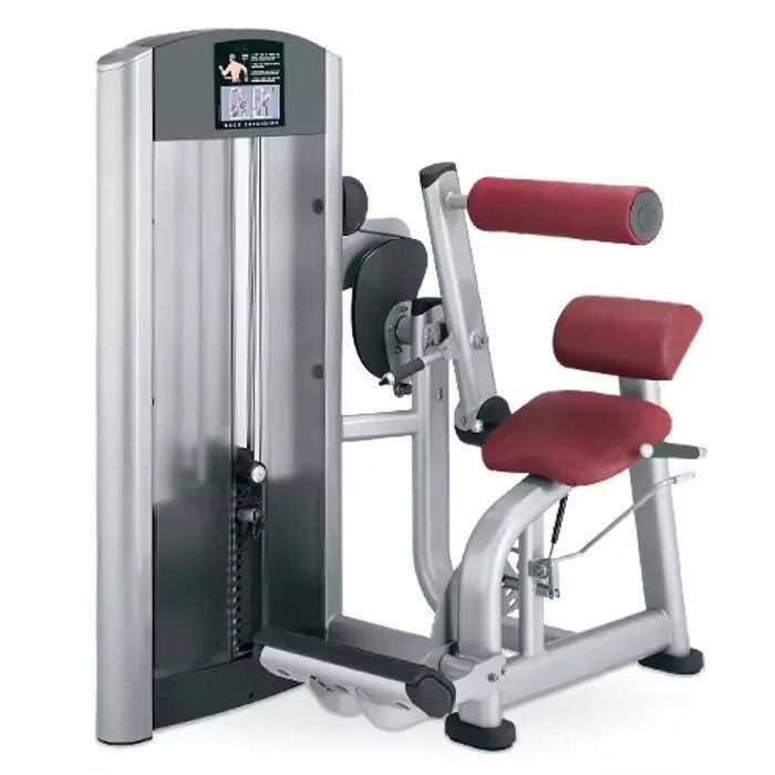 Equipamento de ginástica comercial Máquina de exercício de costas ajustável com 1500*1200*1750 mm de tamanho