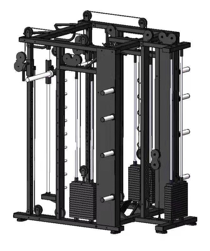 Treinador funcional unisex Smith Machine Pin carregado e placa carregada para casa rack de ginástica