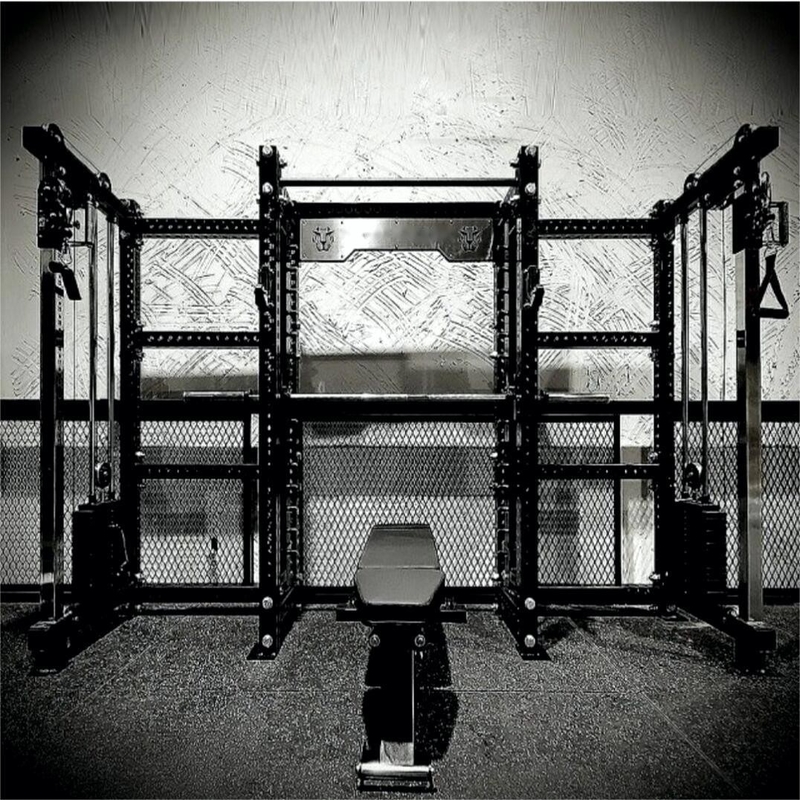 Máquina de ginástica de aço Q235 Exercício de costas da perna com máquina Smith universal e power rack