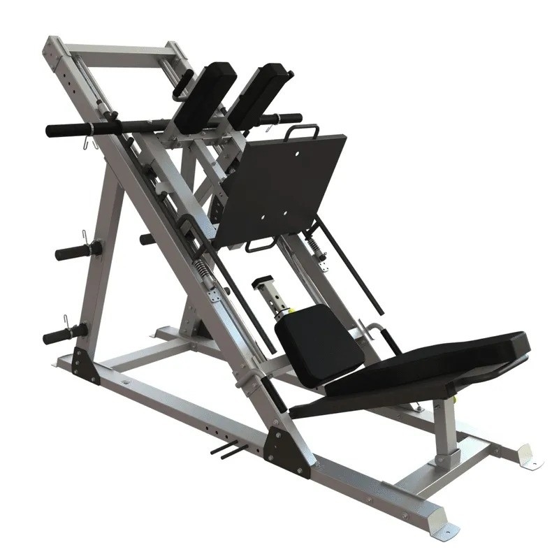 Equipamento de ginástica comercial Pressão de perna de aço Hack Squat 2 em 1 Placa de dupla função carregada
