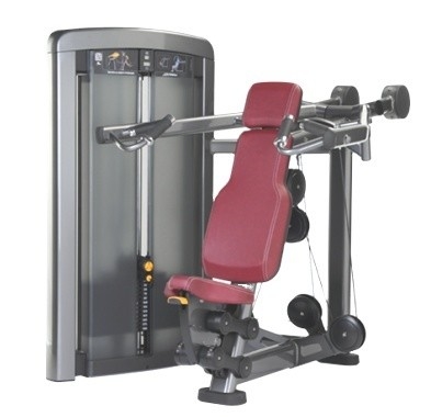 Seleção de cargas de alfinetes Carregador médio Gym Máquina de prensagem de ombro para logotipo comercial personalizado