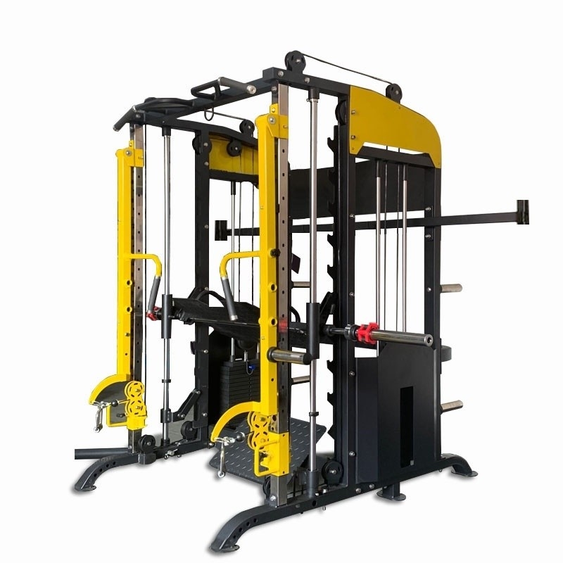 Equipamento de ginástica Máquina 3d Smith com Pressão de perna Centro de ginástica Cor de quadro selecionável opcional