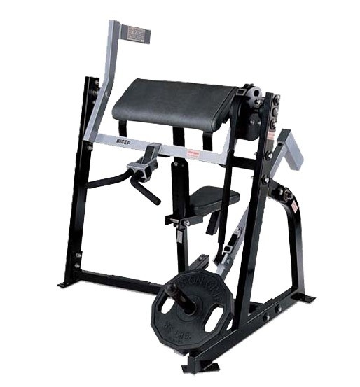 Máquina carregada de chapa sentada Máquina de enrolar bíceps com cor de quadro opcional 2020 Design