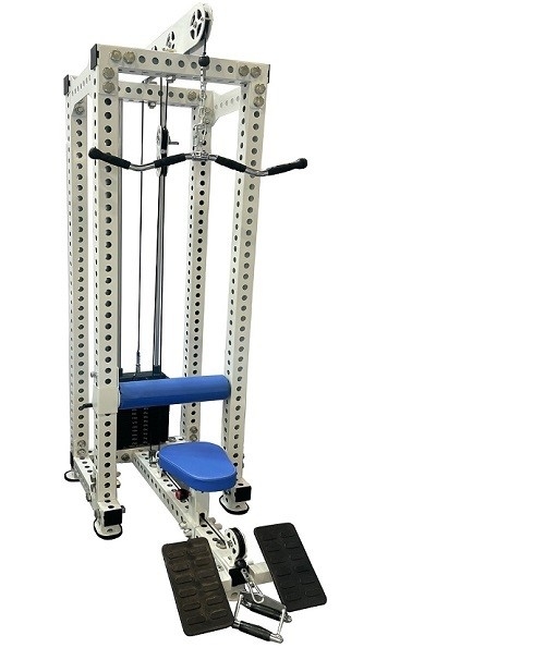 Treinamento de força 2 em 1 Equipamento de fitness de baixa fileira de alta puxa com ajuste de vários níveis