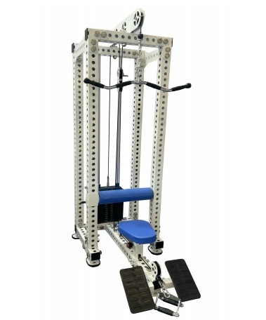 Centro de fitness 2 em 1 Lat Pull Down Low Row Tubos espessura 3,0 mm Equipamentos comerciais