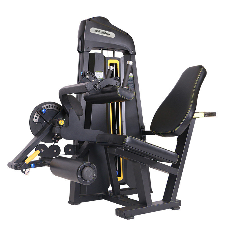 Equipamento de ginástica de aço 2 em 1 Função dupla Exercício da panturrilha Pin Load Ajustável Extenção de curva de perna sentada