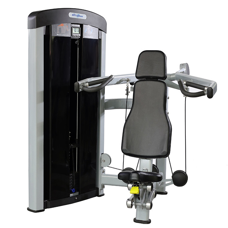 Máquina de prensagem de ombro de carregador médio com pin de carga para exercícios comerciais de braços e costas
