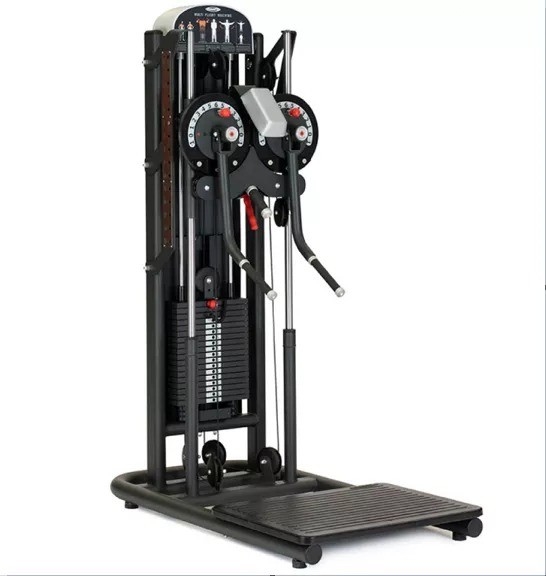 Equipamento de ginástica multifunção para extensão do ombro e elevação lateral em pé
