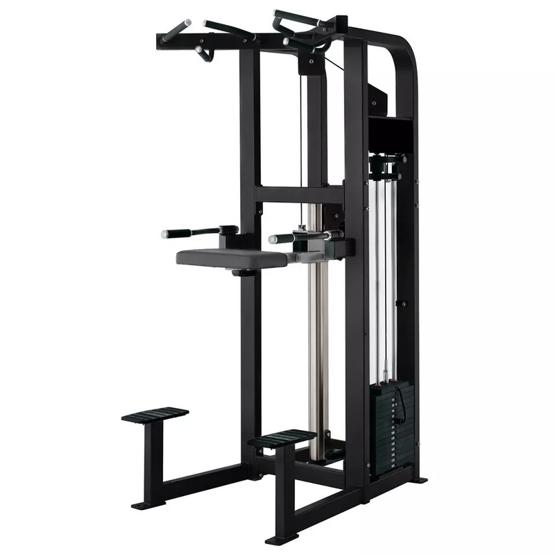 Máquina de Treinamento de Força do Centro de Ginástica de Aço Chin Up Bar Assist Dip Chin para parte superior do corpo